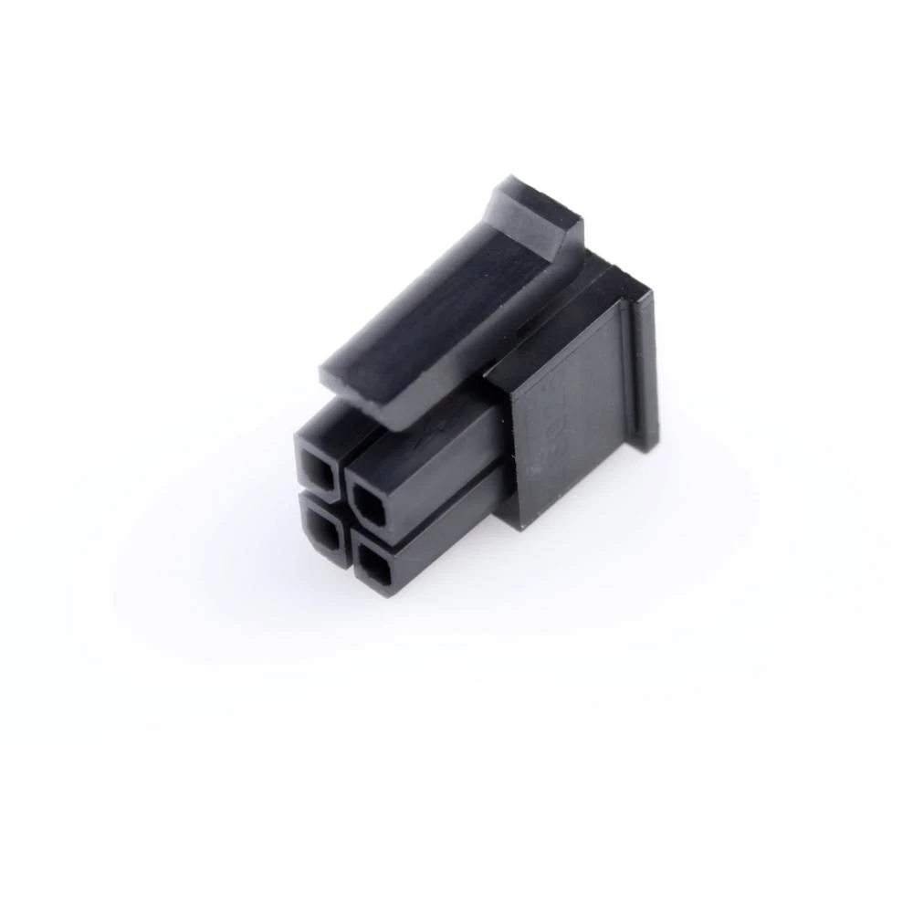 Molex 430250400 Micro-Fit 3.0 Receptacle Housing, Dual Row, 4 Circuits, UL 94V-0, Low-Halogen, Black slika