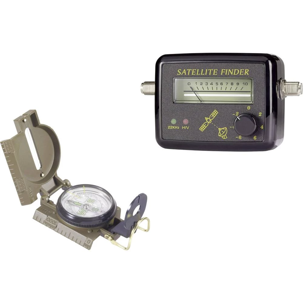 Komplet za traženje SAT-a s kompasom, kontrolom razine slika