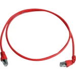 LAN (RJ45) Mreža Priključni kabel CAT 6A S/FTP 1.00 m Crvena Vatrostalan, Bez halogena Telegärtner