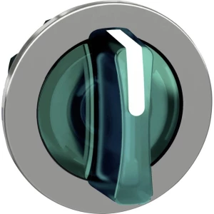 Schneider Electric ZB4FK1333 prednji element za biračku sklopku plosnat (Ø) 30.5 mm  krom boja, zelena 1 St. slika