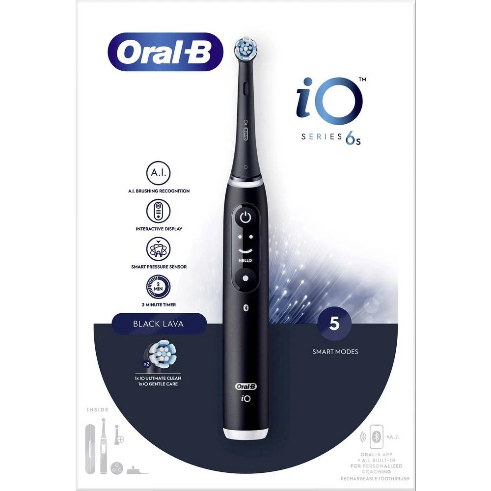 Oral-B iO Series 6 Black Onyx 4210201409199 električna četkica za zube slika