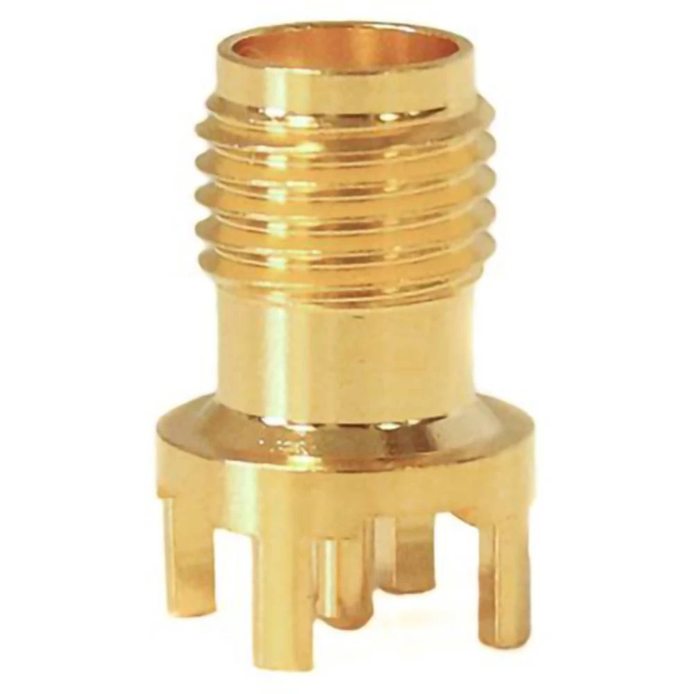Mueller Electric BU-1420701231 adapterski utikač SMA-utičnica - tiskana pločica ravan mjedena slika