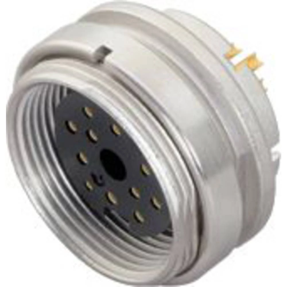 binder 09 0332 80 12-20 utičnica s prirubnicom žženski konektor, ravni, ženski konektor za prirubnicu Ukupan broj polova slika