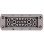 CONTA-CLIP KES-GB 21/24 GR kabelska uvodnica    Debljina ploče (maks.) 2 mm poliamid 6.6 siva 10 St.