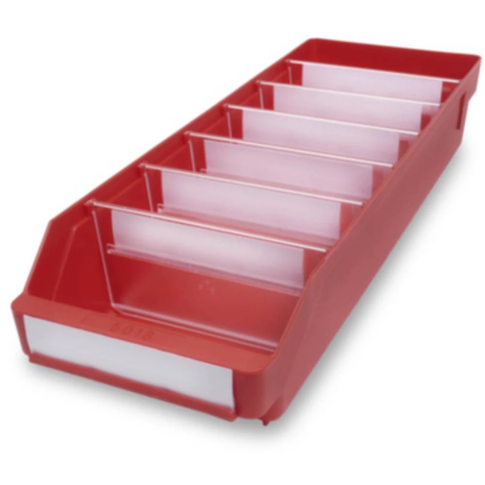 Kutije za police Pogodna za hranu (Š x V x d) 180 x 95 x 500 mm Crvena 520305 20 ST slika