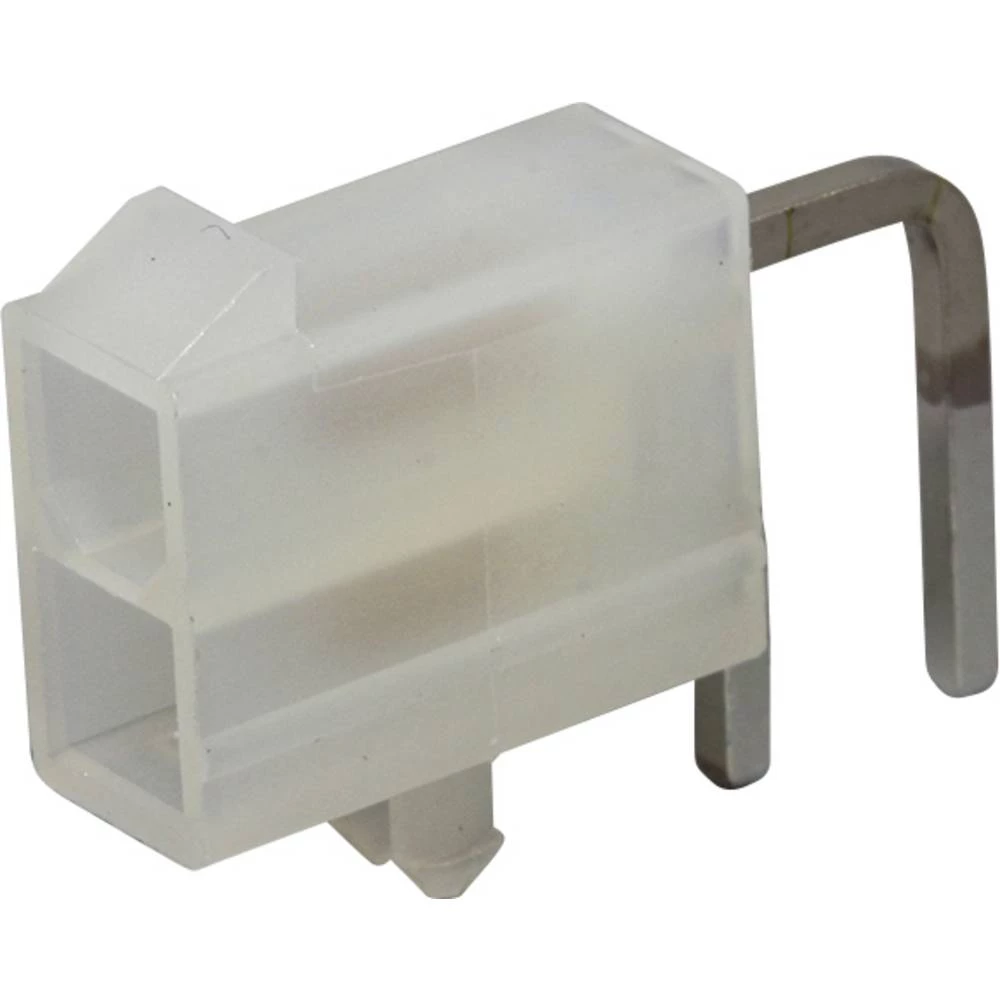 Molex 39301021 Mini-Fit Jr. Header, Dual Row, Right-Angle, with Snap-in Plastic Peg PCB Lock, 2 Circuits, PA Polyamide N slika