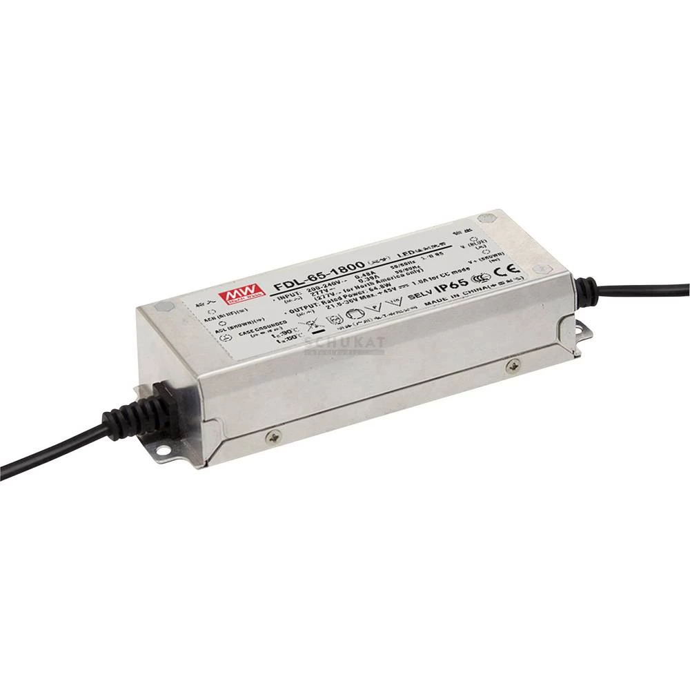 Mean Well FDL-65-1550 LED pogonski sklop Konstantna struja 65.1 W 0.77 - 1.55 A 25.2 - 42 V/DC Vanjski, PFC krug, Prilagodljiv, slika