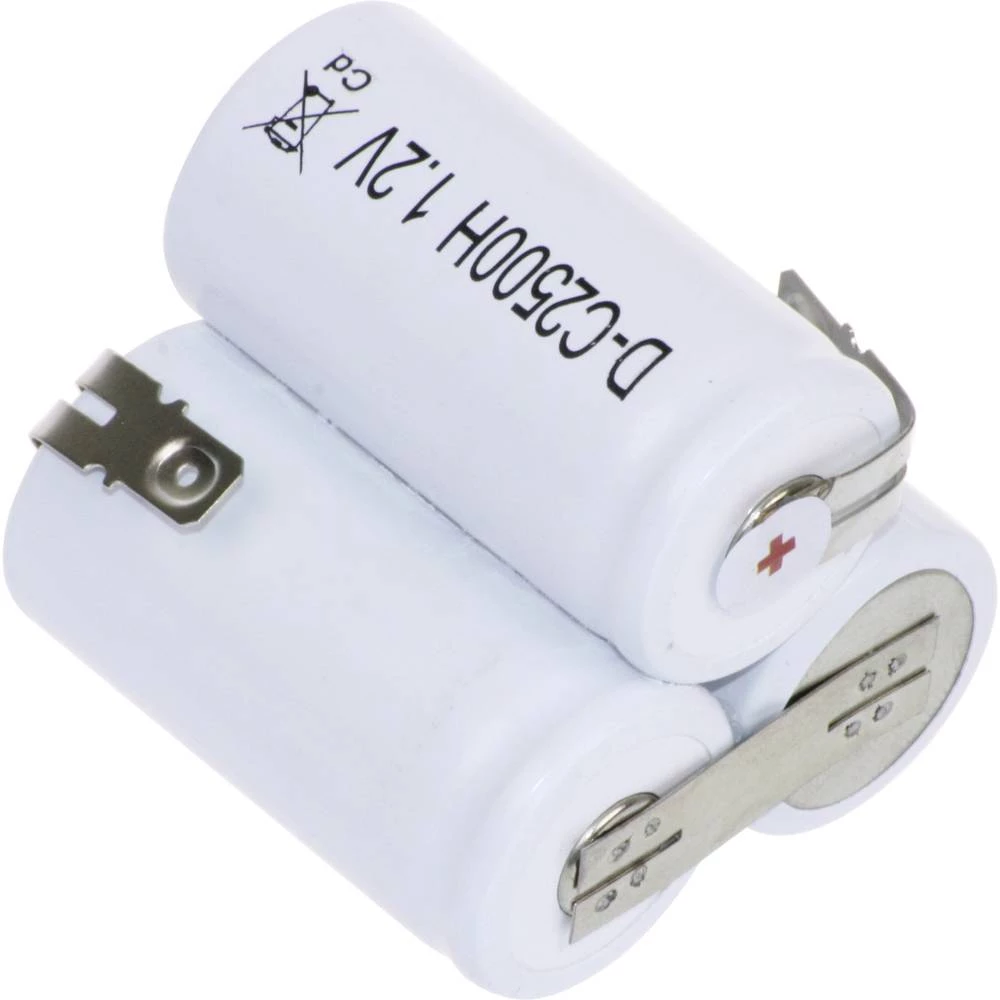 Aku-pack 3x Baby (C) Z-lemna zastavica, Flat-Top NiCd Mexcel Trapez F1x3 3.6 V 2500 mAh slika