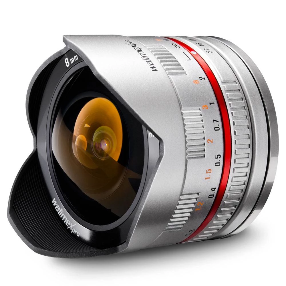 fish-eye objektiv Walimex Pro 8/2,8 Fish-Eye für Samsung NX silber slika