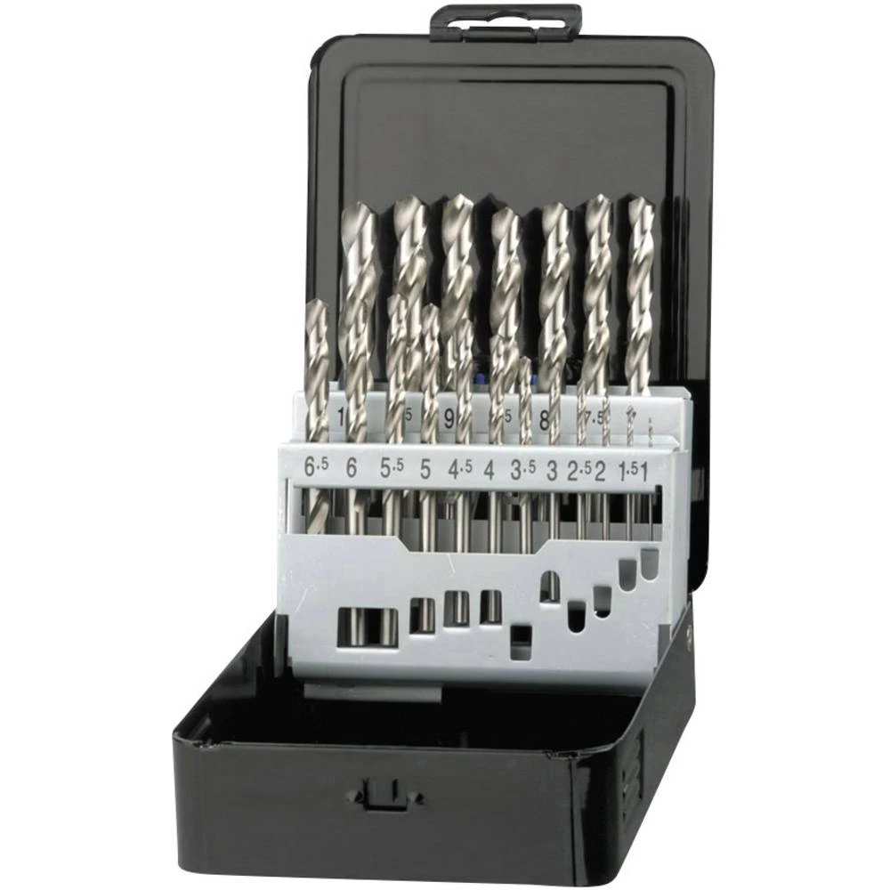 HSS Metal-spiralno svrdlo-komplet 19-dijelni Heller 23369 9 Uglađen DIN 338 Cilinder 1 ST slika