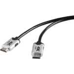 HDMI priključni kabel Premium 4k/Ultra-HD SpeaKa Professional [1x HDMI utikač - 1x HDMI utikač] 3 m crna