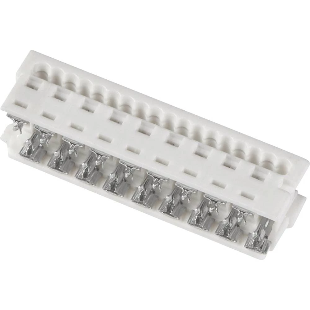 Molex standardna letva sa ženskim kontaktima  Ukupan broj polova 18 Raster: 1.27 mm 903270318 1 St. Bag Molex 903270318 Picoflex PF-50, Low Profile, IDT Receptacle, 18 Circuits, White, Tin (S slika