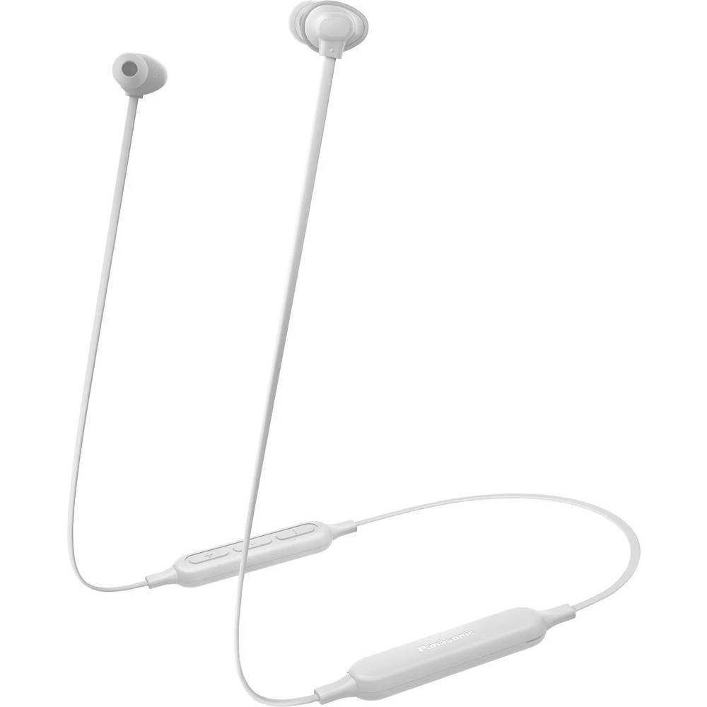 Panasonic RZ-NJ320BE-W Bluetooth® sportske in ear slušalice u ušima vratna traka, magnetne bijela slika