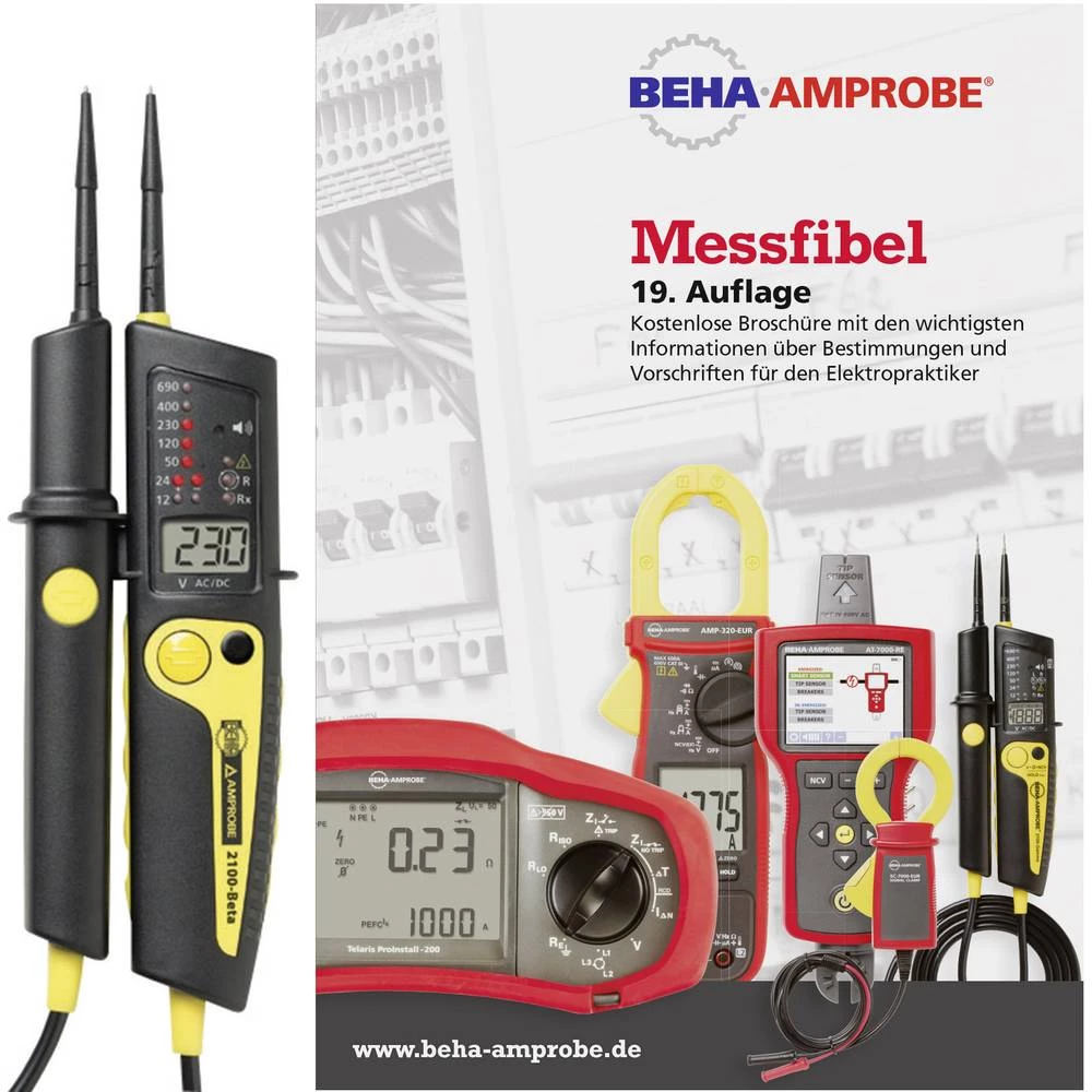 Dvopolni tester napona Beha Amprobe 2100-BETA MF KIT CAT IV 690 V, CAT III 690 V Akustički, LCD, LED, Vibracijski Tvornički stan slika