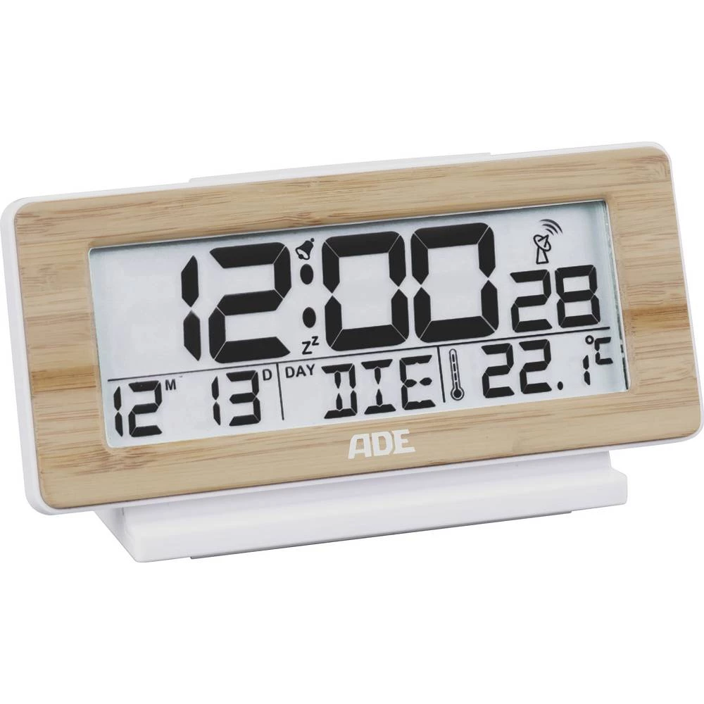 ADE CK1940 radijski budilica bijela, drvo slika