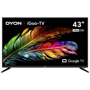 Dyon iGoo-TV 43F LED-TV 109.2 cm 43 palac Energetska učinkovitost 2021 F (A - G) ci+, dvb-c, dvb-s2, DVB-T2, full hd, Smart TV, WLAN crna slika
