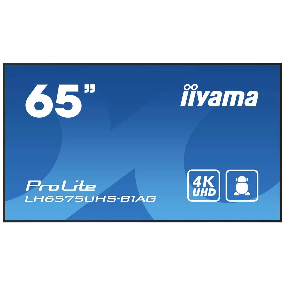 Iiyama ProLite LH6575UHS-B1AG Digital Signage zaslon Energetska učinkovitost 2021: G (A - G) 164 cm 64.5 palac 3840 x 21 slika