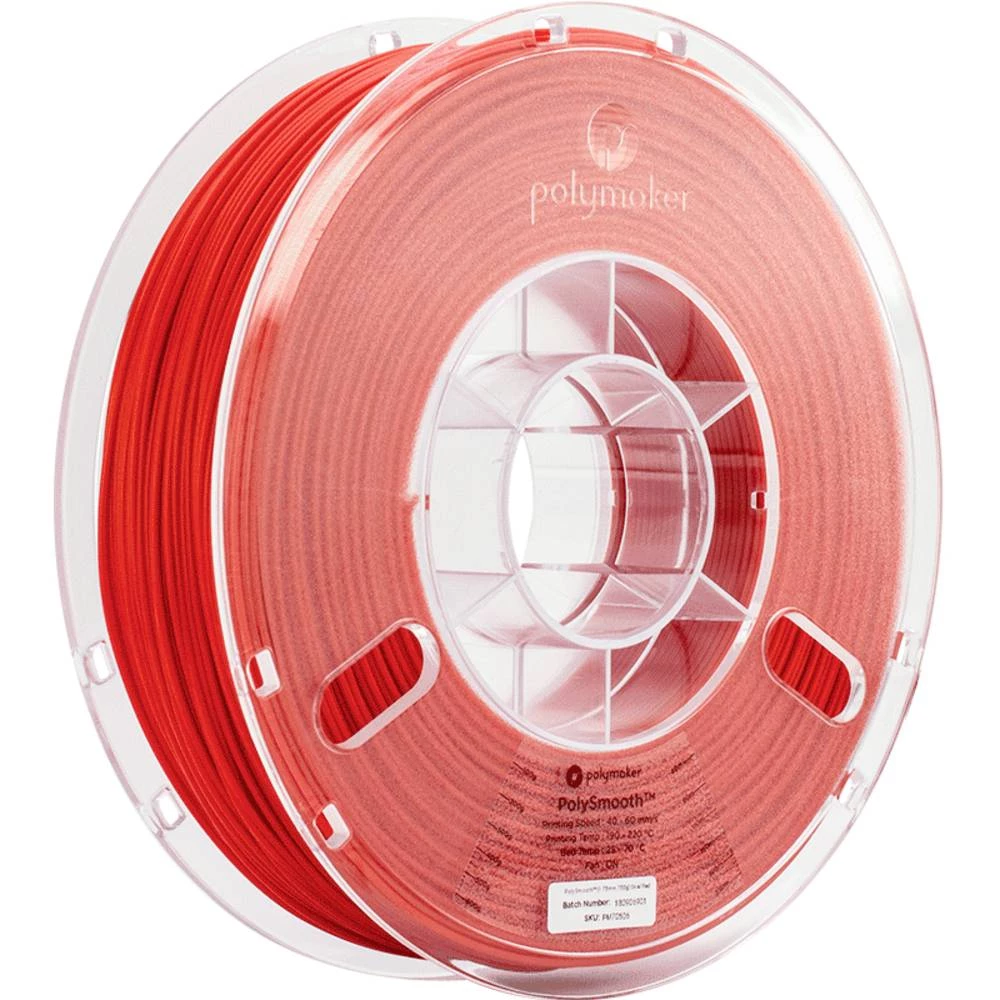 Polymaker PJ01004 PolySmooth 3D pisač filament PVB može se polirati 1.75 mm 750 g koraljno crvena  1 St. slika