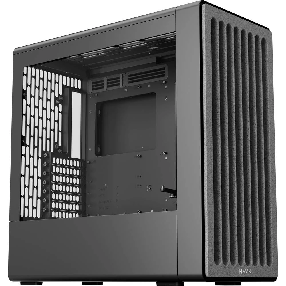 HAVN HAVN BF 360 PC-Gehäuse, Midi-Tower, E-ATX, Tempered Glass - schwarz midi-tower kućište za računala, kućište , kućiš slika