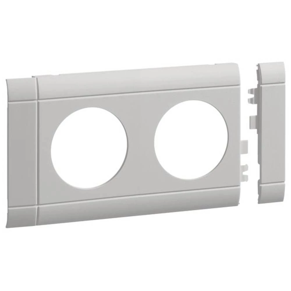 Hager GB080207035 ploča 2x utičnica hfr ABS OT80mm za slaganje svijetlosiva Hager GB080207035 blenda   1 St. siva slika