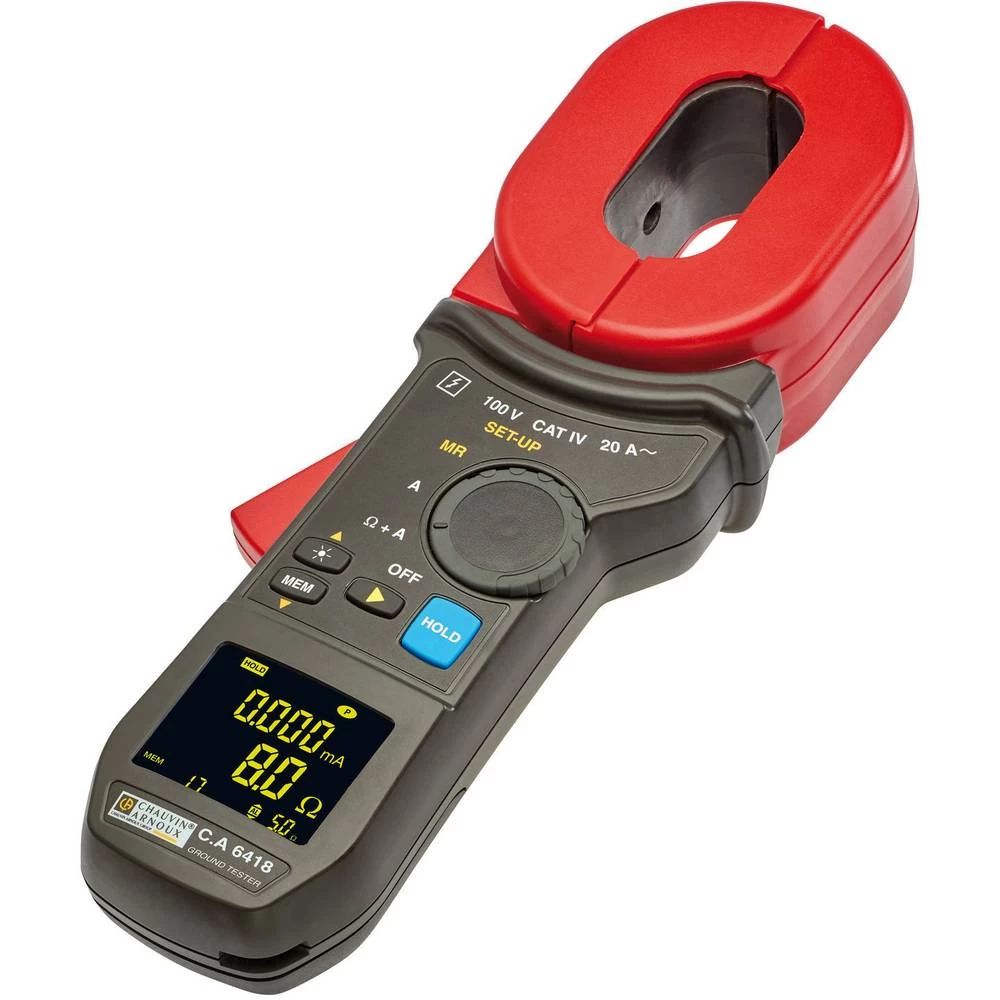 Mjerač uzemljenja Chauvin Arnoux C.A 6418 Erdungsprüfzange + Kalibrierschleife CL1 slika