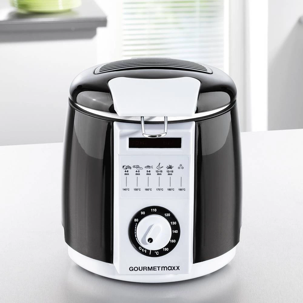 Friteza Sa zaslonom, Višenamjenska GourmetMaxx Crna slika