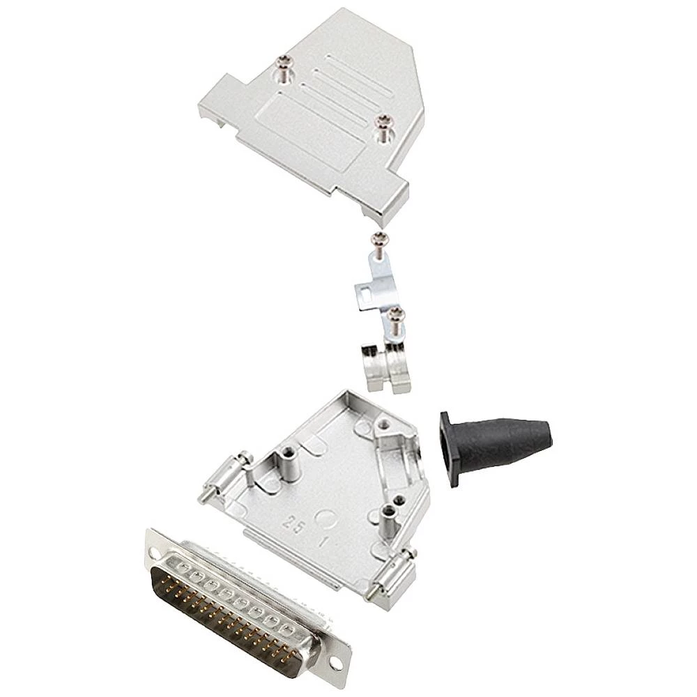 Komplet D-SUB pinskih konektora 45 ° Broj polova: 44 Lemni kup encitech DTSL25-SJSRG-S-HDP44-W-K 1 ST slika