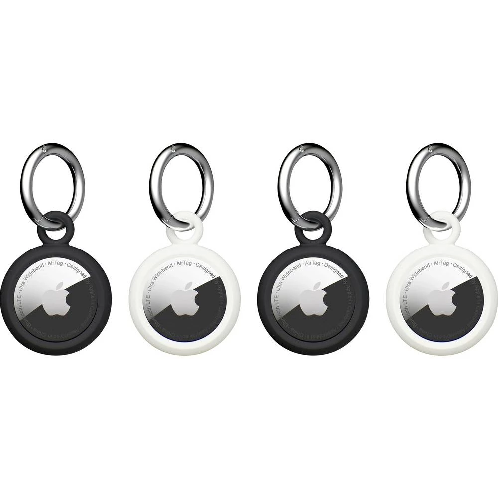 Urban Armor Gear Dot Keychain 4 Pack AirTag prikolica crna, bijela slika