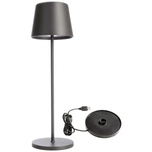 Deko Light 620201 Canis LED akumulatorska stolna lampa 3.5 W toplo bijela siva slika