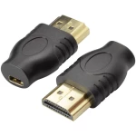 HDMI adapter [1x HDMI-utikač 1x HDMI-utikač D Micro] crn