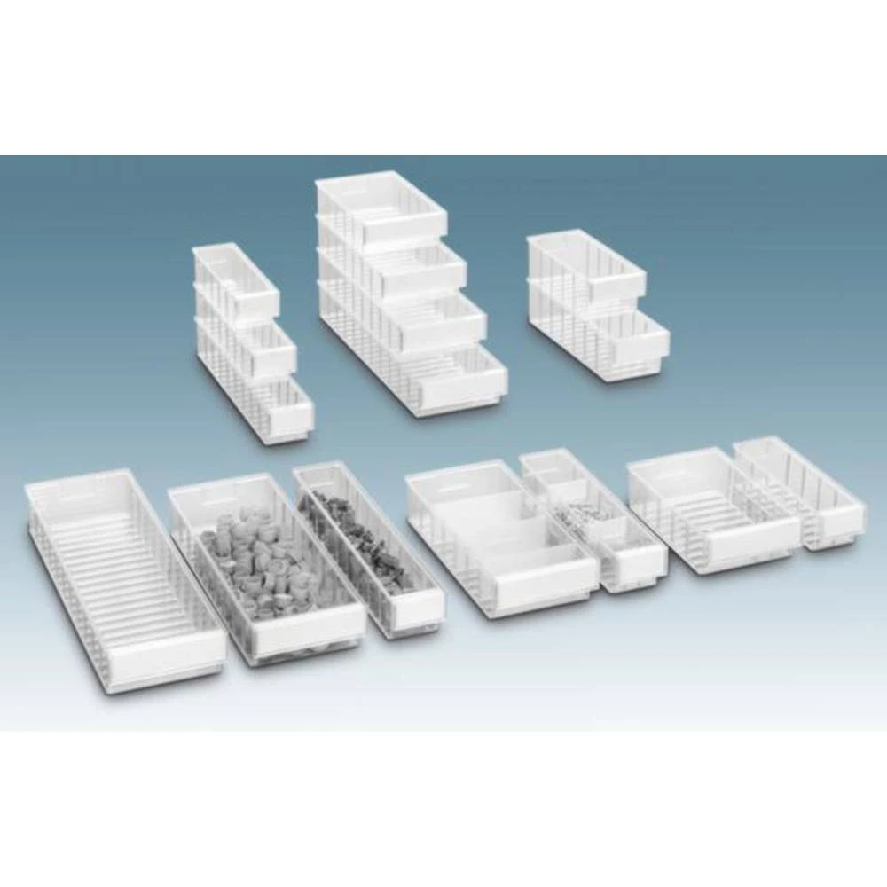 Kontejner malih dijelova (Š x V x d) 92 x 82 x 500 mm Prozirna Treston 5010-1 30 ST slika