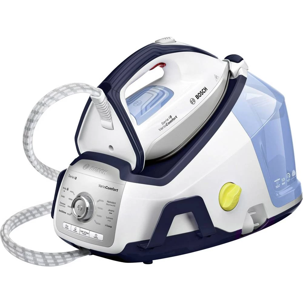 Parna stanica Bosch Haushalt TDS8060DE 2400 W Bijela, Plava boja slika