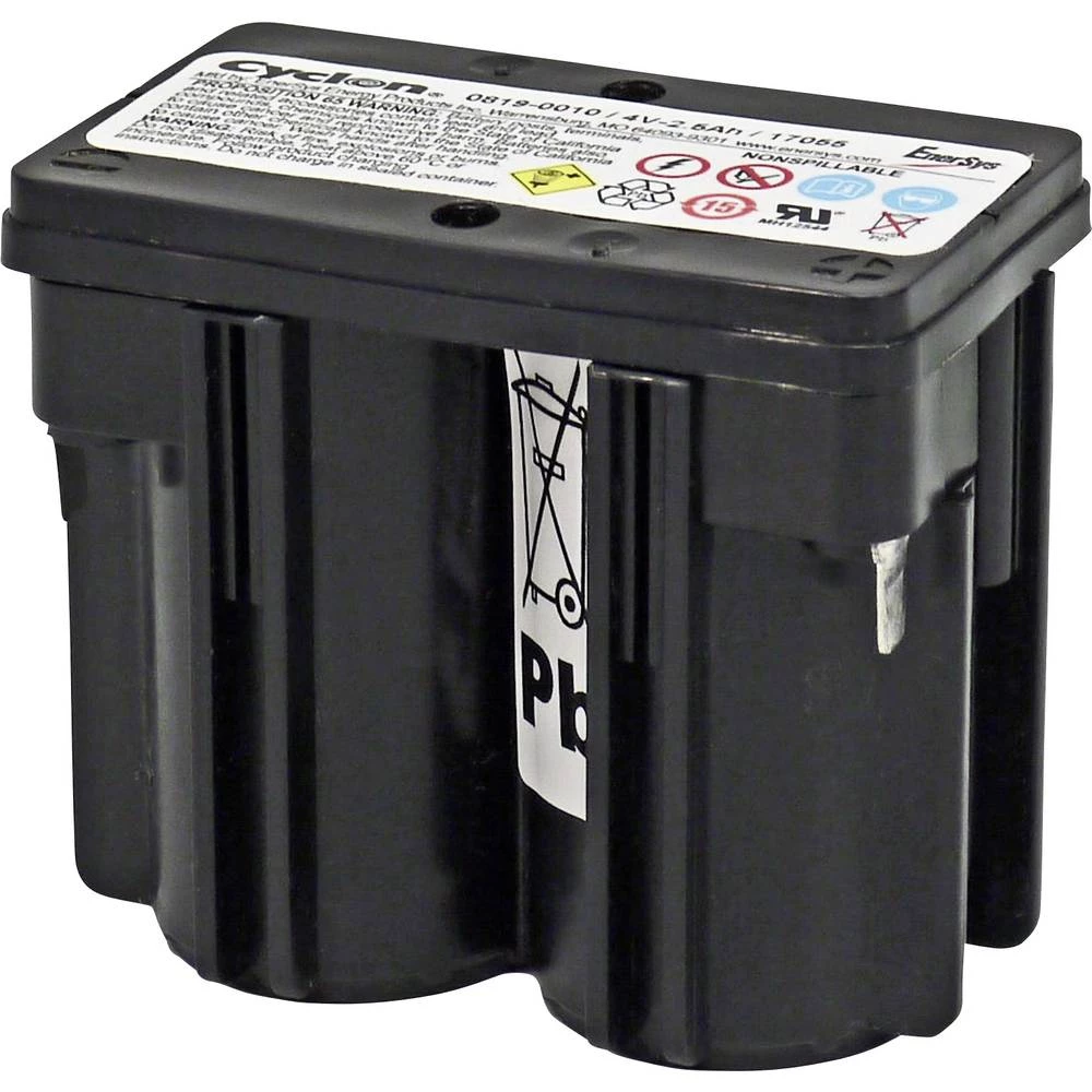Olovni akumulator 4 V 2.5 Ah EnerSys Hawker Cyclon D 0819-0010 Olovno-koprenasti (Š x V x d) 80 x 70 x 46 mm Plosnati priključak slika