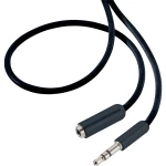 SpeaKa Professional-JACK audio produžni kabel [1x JACK utikač 3.5 mm - 1x JACK utičnica 3.5 mm] 5 m crn SuperSoft