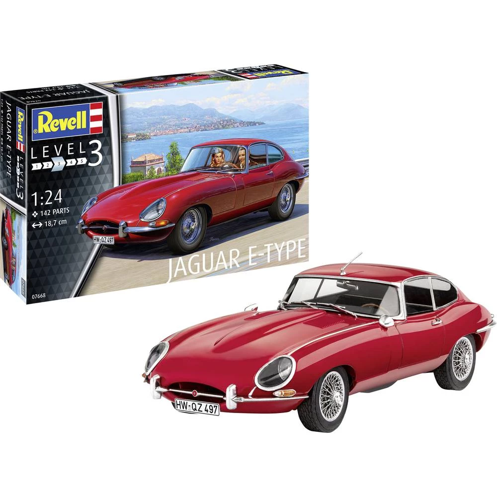 Revell 67668 RV Model-Set Jaguar E-Type Coupé model automobila za sastavljanje 1:24 slika