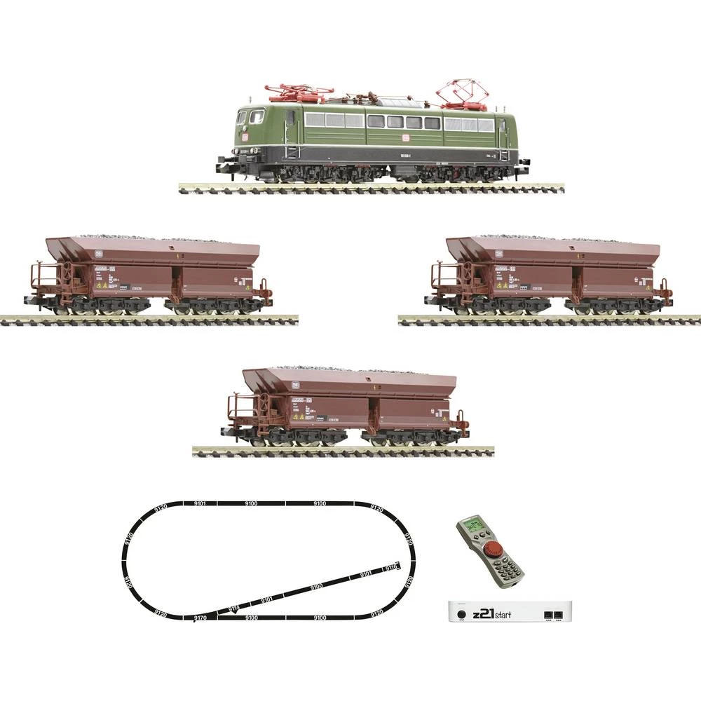Fleischmann 931896 N z21 start DigitalSet BR 151 električna lokomotiva s teretnim vlakom, DB (DC) slika
