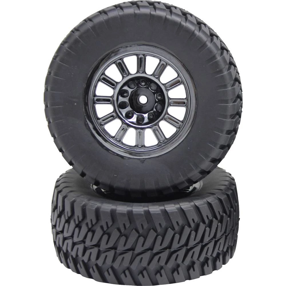 Reely 1:10 buggy kompletni kotači offroad 12 krakova dim-krom 2 St. slika