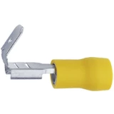 Klauke 750AZ plosnate natične stupice s odvojkom Širina utikača: 6.3 mm Debljina utikača: 0.8 mm 180 ° izolirani dio žut