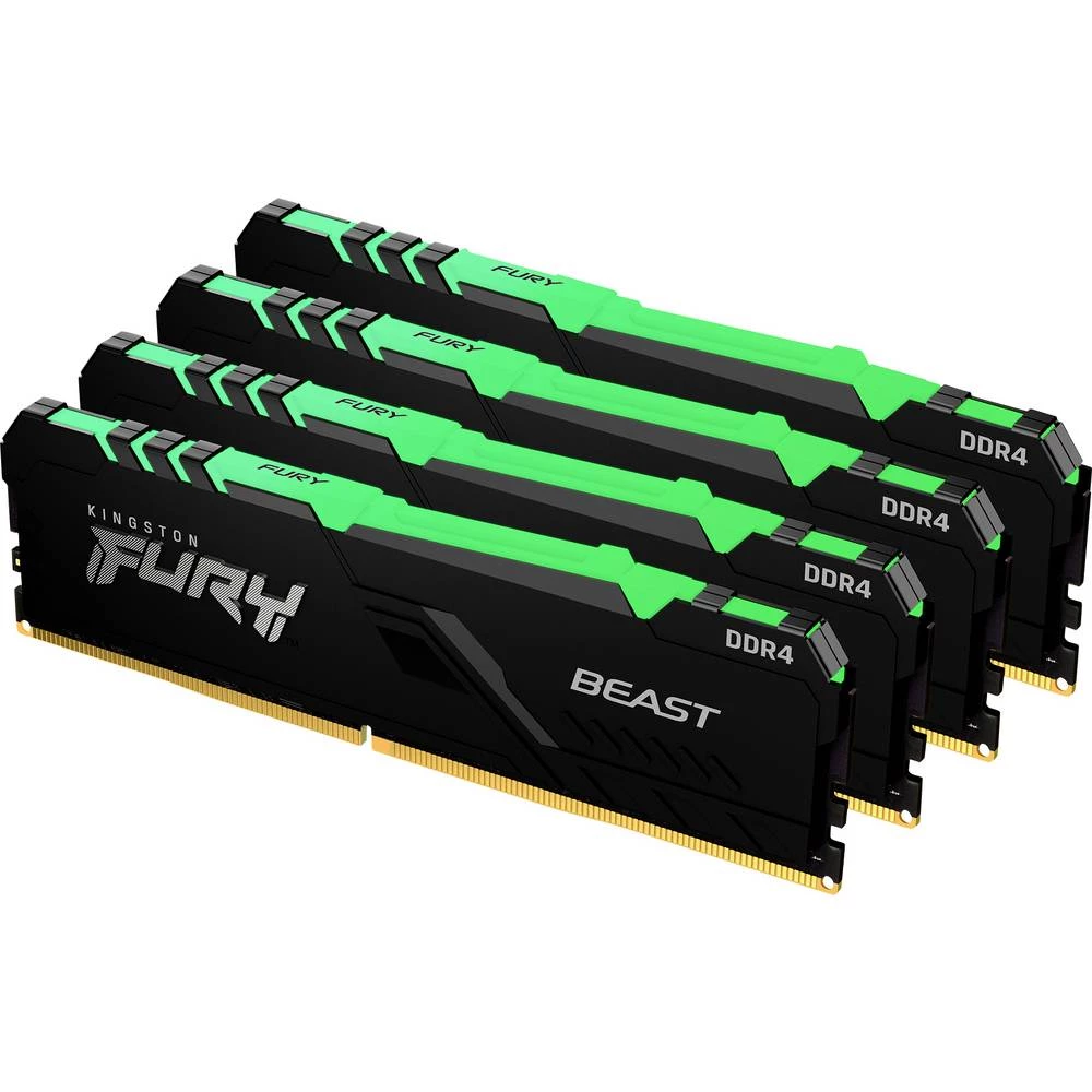 Kingston komplet radne memorije za računalo FURY Beast RGB KF430C16BBAK4/128 128 GB 4 x 32 GB DDR4-RAM 3000 MHz CL16 slika