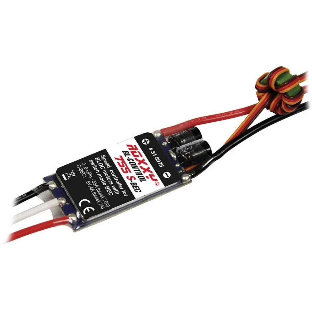Regulator leta za Brushless modele aviona ROXXY BL-Control 755 S-BEC Opteretivost (maks.): 70 A slika