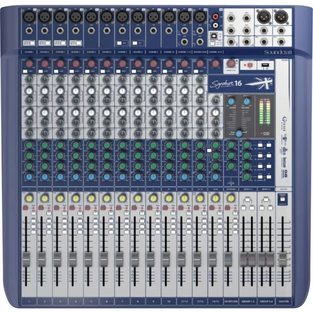 SoundCraft SIGNATURE 16 Konzolni miks pulta Broj kanala:16 USB priključak slika