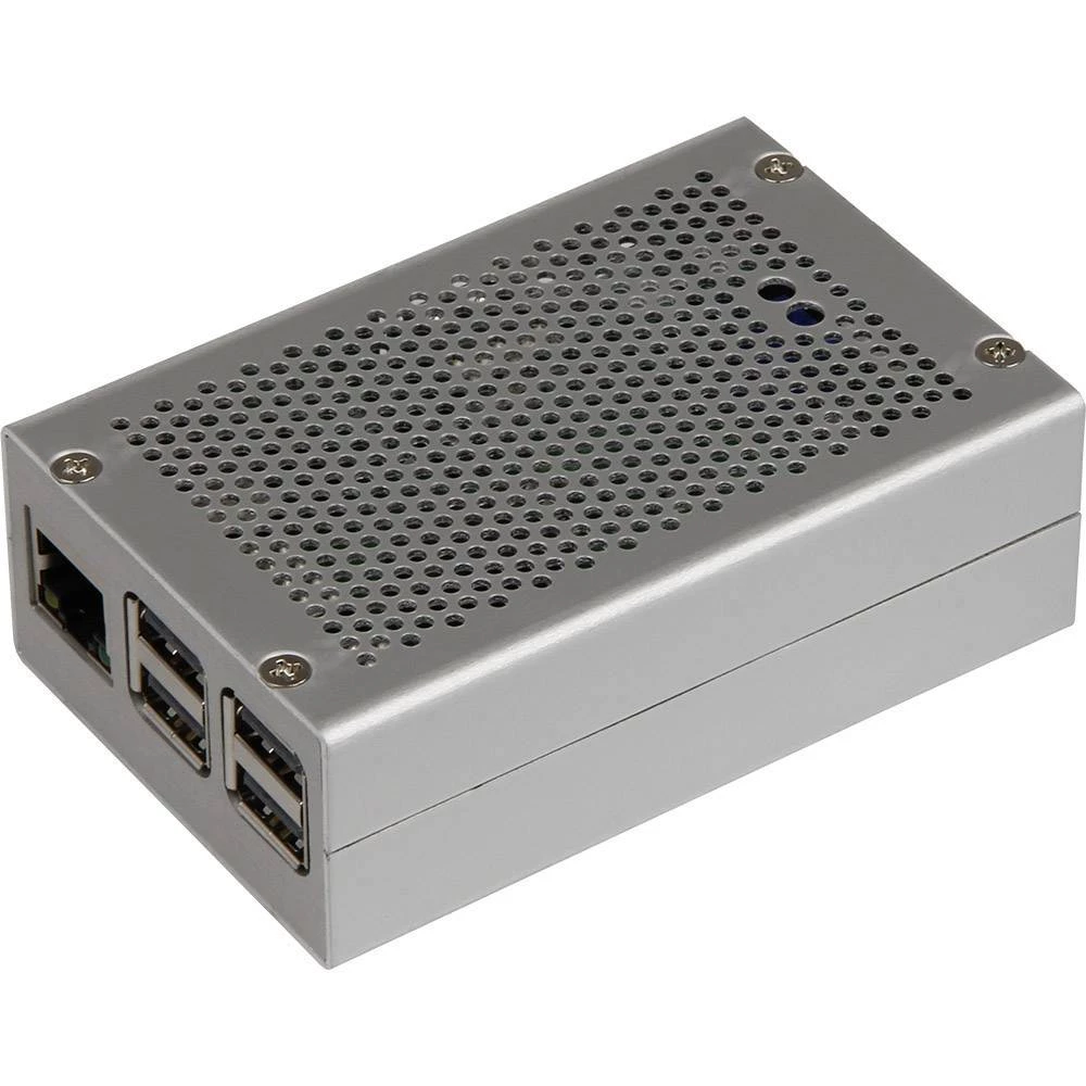 Joy-it RB-StromPI2-CaseSI SBC kućište ATT.LOV.FITS4_SERIES_DEVELOPMENTKITS: Raspberry Pi Srebrna slika