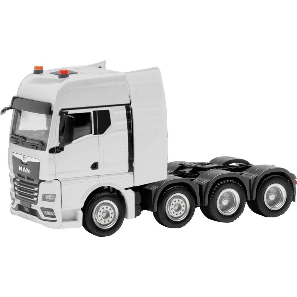 Herpa 316958 h0 model kamiona MAN Tegljač TGX GX za teške uvjete rada s 4 osovine (zračni ovjes, 8x4), bijela boja slika