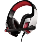 Berserker Gaming FAFNIR igraće naglavne slušalice sa mikrofonom 3,5 mm priključak, USB sa vrpcom, stereo preko ušiju crna, crvena