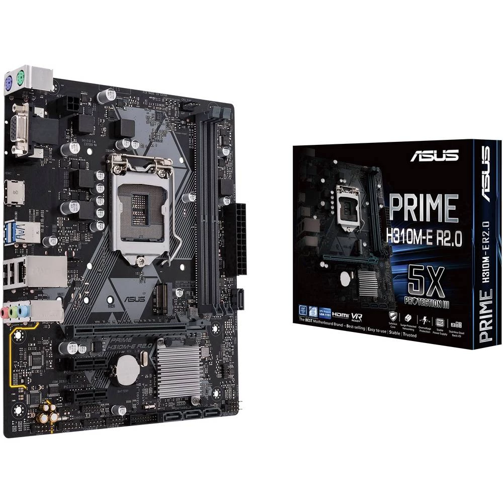 Matična ploča Asus PRIME H310M-E R2.0/CSM Baza Intel&reg; 1151v2 Faktor oblika Micro-ATX Set čipova matične ploče Intel&reg; H31 slika
