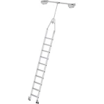 Günzburger Steigtechnik 44510 Stepenice za stepenice s mogućnošću okretanja za dvostruku policu u 10 stepenica 1 St.