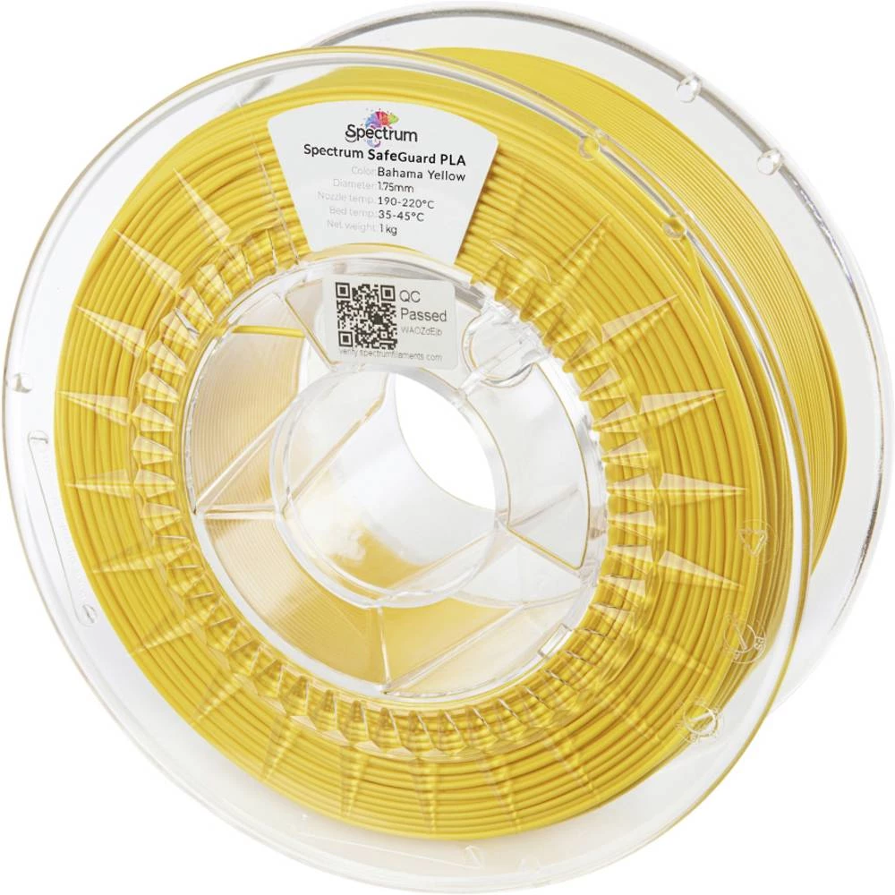 Spectrum Filaments 81561 Safeguard PLA 3D pisač filament PLA antibakterijski 1.75 mm 1000 g bahama yellow, žuta 1 kom. slika