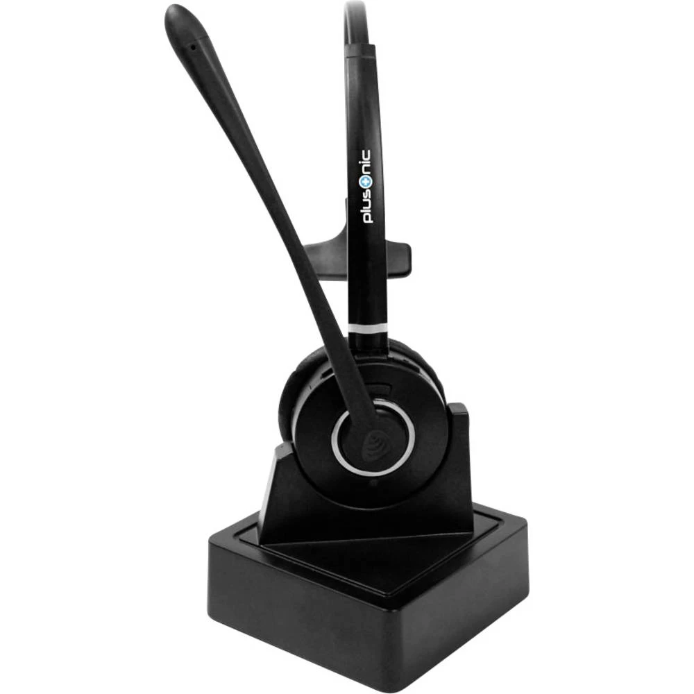 plusonic PS7912BT mono slušalice Bluetooth mono, bežične na ušima crna slika