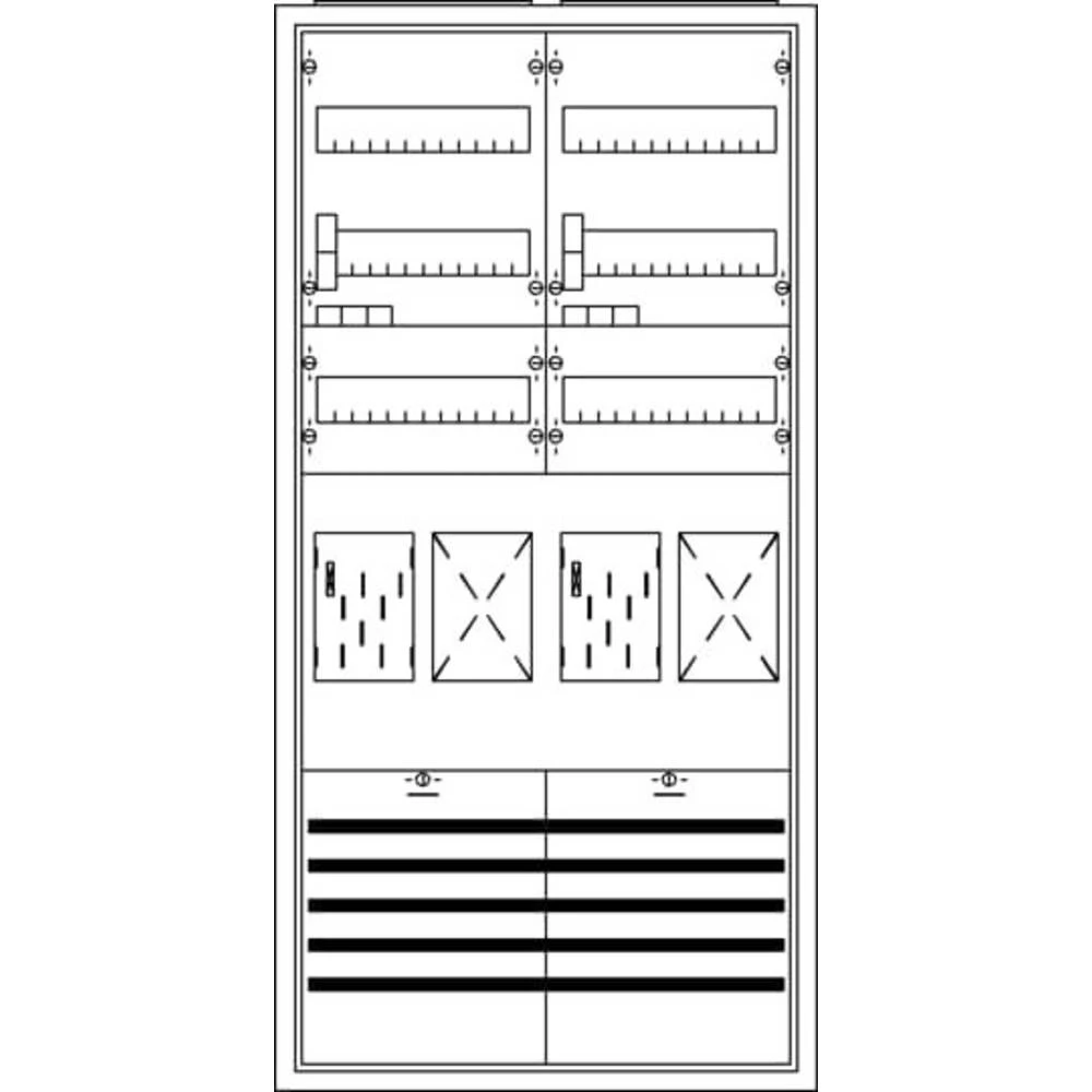 Striebel & John 2CPX035846R9999 KS715 ormar za brojilo   Broj redova = 2 slika