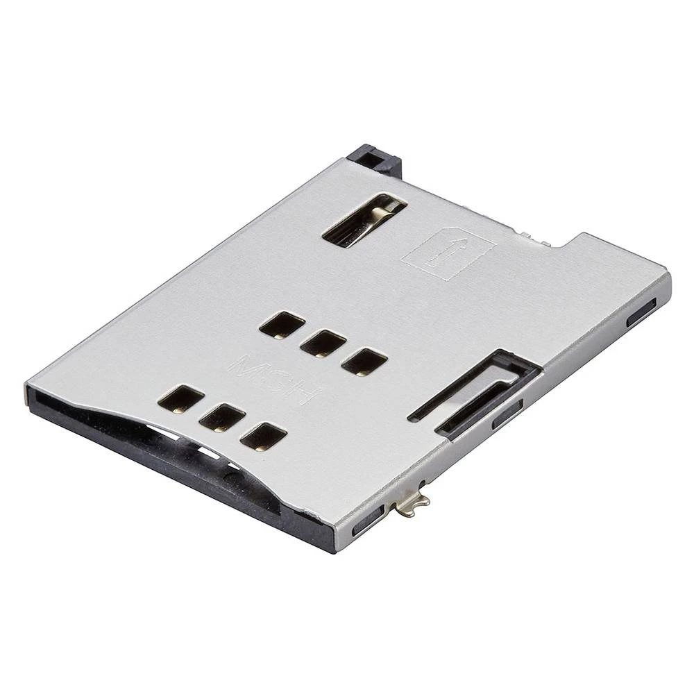 Molex utor za SIM karticu Ukupan broj polova 6 Raster: 2.54 mm 47553-2001 1 St. Tape on Mini reel slika